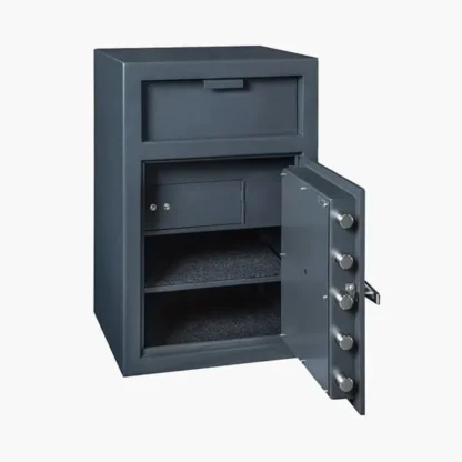 Hollon FD-3020CILK Depository Safe with Inner Locking Compartment and Dial Combination Lock & L-Handle