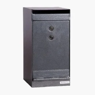 Hollon HDS-01K Under-Counter Safe with Dual Key Locks and Drop Slot