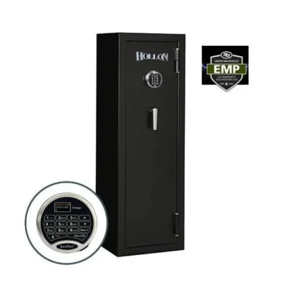 Hollon HGS-11E Hunter Series Gun Safe in Color Black with EMP Electronic Lock and L-Handle