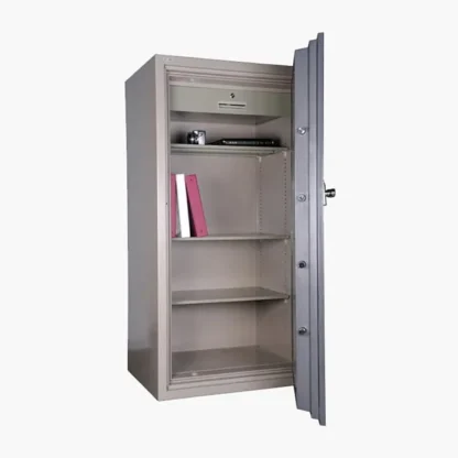 Hollon HS-1400E 2-Hour Office Safe with Electronic Lock and L-Handle - Shelves