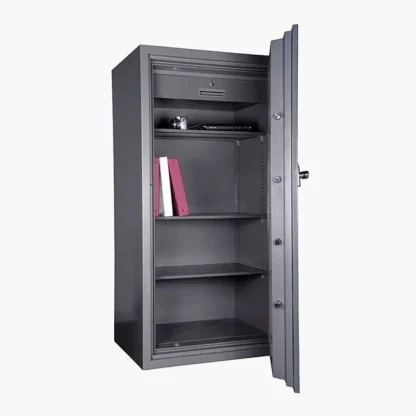 Hollon HS-1600E 2-Hour Office Safe with Electronic Lock and L-Handle - Shelves