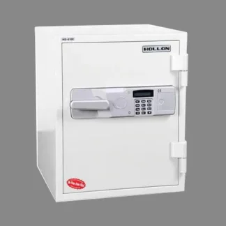 Hollon HS-610E 2-Hour Office Safe in Color White with Electronic Lock and L-Handle