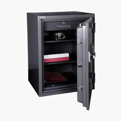 Hollon HS-880E 2-Hour Office Safe with Electronic Lock and L-Handle - Shelves