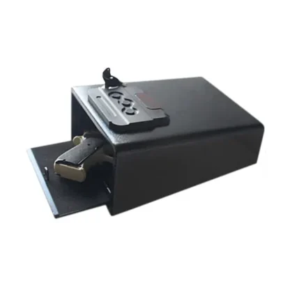 Hollon PB10 Pistol Safe with Biometric Lock with Backup Key Access