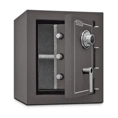 Mesa MBF1512C Burglar Fire Safe with Dial Combination Lock and L-Handle - Shelves