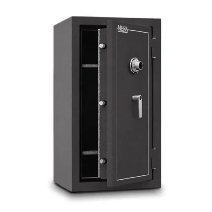 Mesa MBF3820C Burglar Fire Safe with Dial Combination Lock, Shelves, Steel Live Locking Bolts and L-Handle