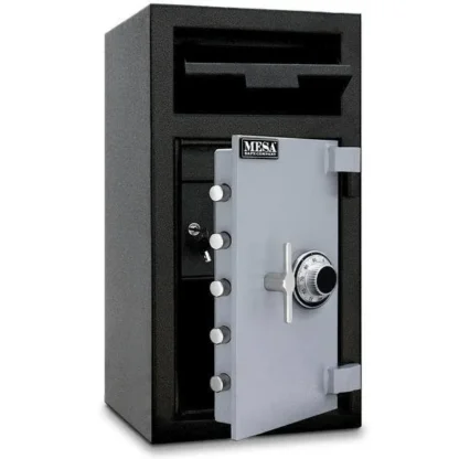 Mesa MFL2714CILK Depository Safe with Dial Combination Lock, Inner Locker and Deposit Door