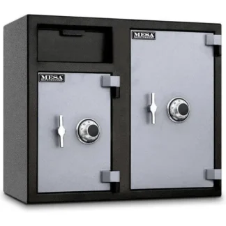 Mesa MFL2731CC Dual Chamber Depository Safe with Double Dial Combination Locks and Rotary Handles