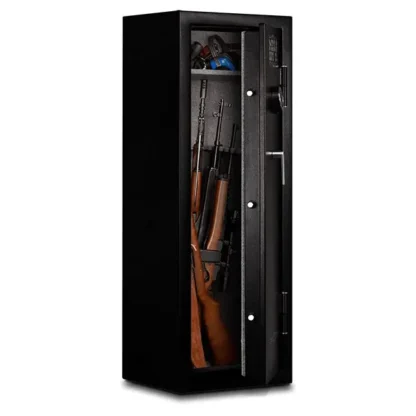 Mesa MGL14C Gun Rifle Safe with Dial Combination Lock and L-Handle - Shelves