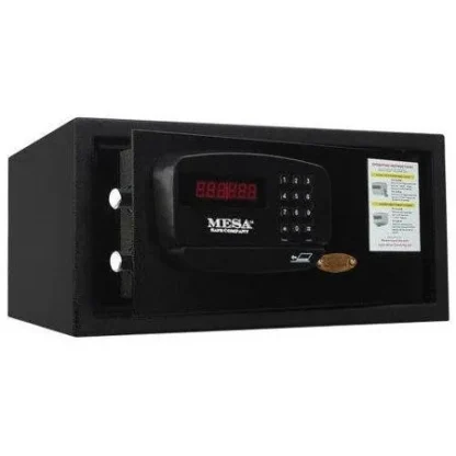 Mesa MH101E Hotel Residential Safe in Color Black with Advanced Card-Swipe Electronic Lock