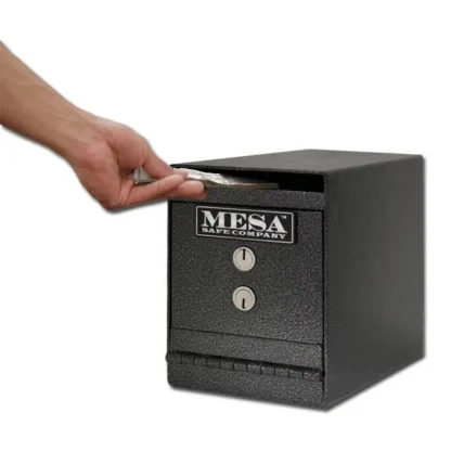 Mesa MUC2K Undercounter Safe with Dual Key Locks - Drop Slot