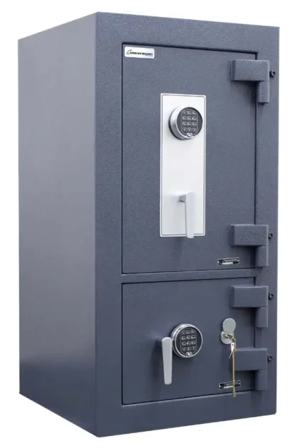 AMSEC ACF4824DS TL-30 Double Door Depository Safe with Dual Electronic Locks, L-Handle and Rotary Handle