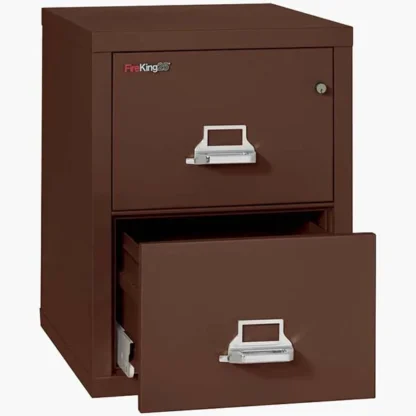 FireKing 2-1825-C Fire File Cabinet in Brown with UL High-Security Key Lock