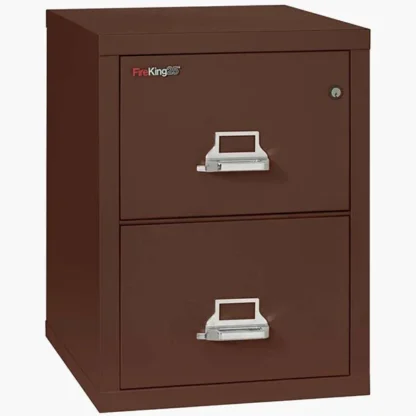 FireKing 2-1825-C Fire File Cabinet in Brown with UL High-Security Key Lock