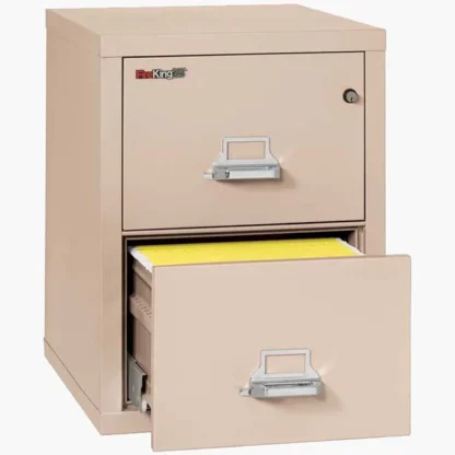 FireKing 2-1825-C Fire File Cabinet in Champagne with UL High-Security Key Lock