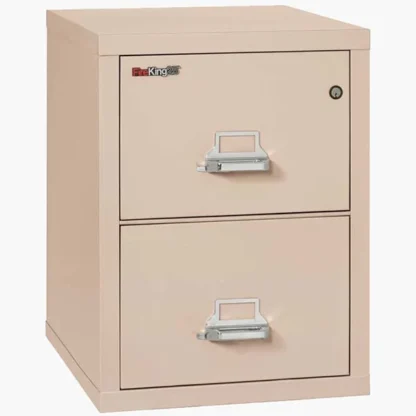 FireKing 2-1825-C Fire File Cabinet in Champagne with UL High-Security Key Lock