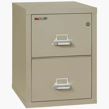 FireKing 2-1825-C Fire File Cabinet in Pewter with UL High-Security Key Lock