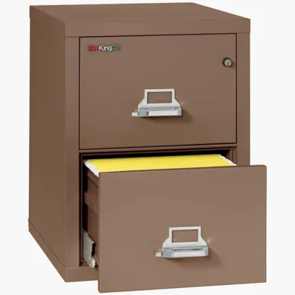 FireKing 2-1825-C Fire File Cabinet in Tan with UL High-Security Key Lock