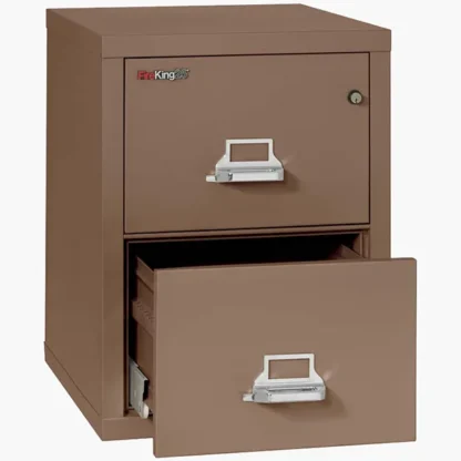 FireKing 2-1825-C Fire File Cabinet in Tan with UL High-Security Key Lock