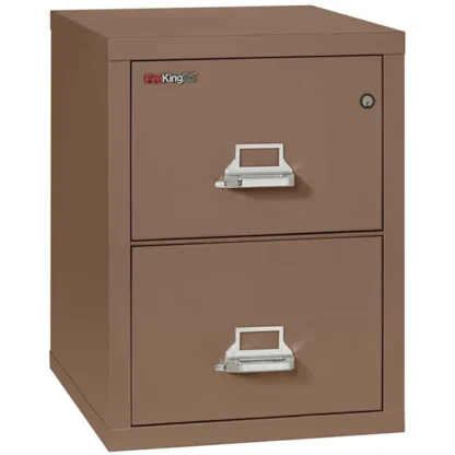 FireKing 2-1825-C Fire File Cabinet in Tan with UL High-Security Key Lock