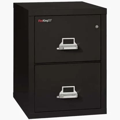 FireKing 2-2125-C Fire File Cabinet in Black with UL High-Security Key Lock