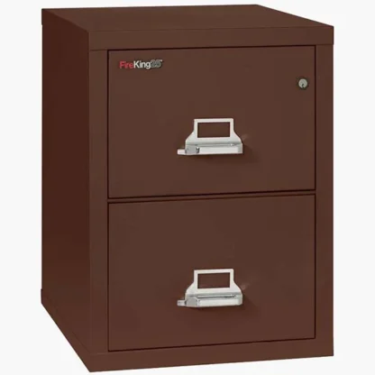 FireKing 2-2125-C Fire File Cabinet in Brown with UL High-Security Key Lock