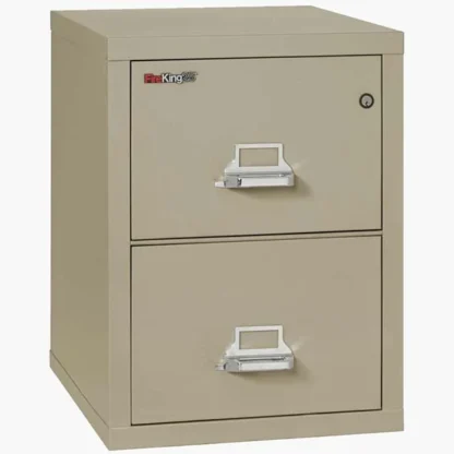 FireKing 2-2125-C Fire File Cabinet in Pewter with UL High-Security Key Lock