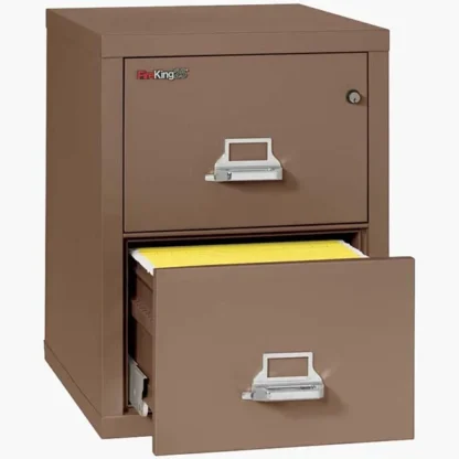 FireKing 2-2125-C Fire File Cabinet in Tan with UL High-Security Key Lock