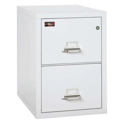 FireKing 2-2130-2 Two-Hour Vertical Fire File Cabinet in Arctic White Color with UL High-Security Key Lock