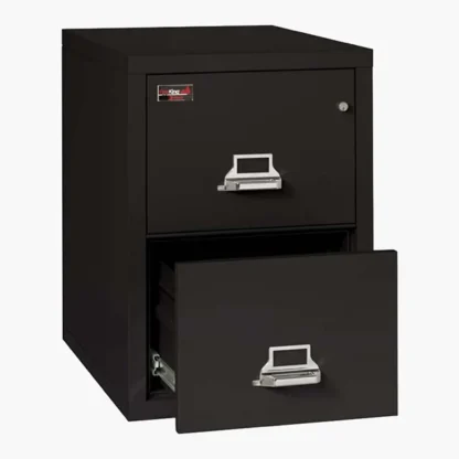 FireKing 2-2130-2 Two-Hour Vertical Fire File Cabinet in Black Color with UL High-Security Key Lock