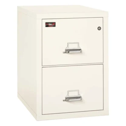 FireKing 2-2130-2 Two-Hour Vertical Fire File Cabinet in Ivory White Color with UL High-Security Key Lock