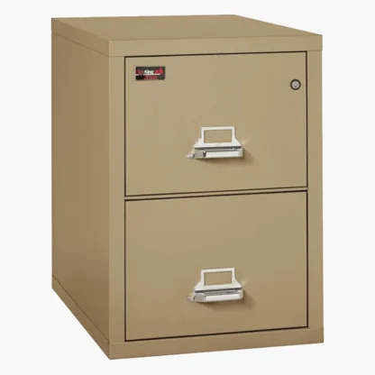 FireKing 2-2130-2 Two-Hour Vertical Fire File Cabinet in Sand Color with UL High-Security Key Lock