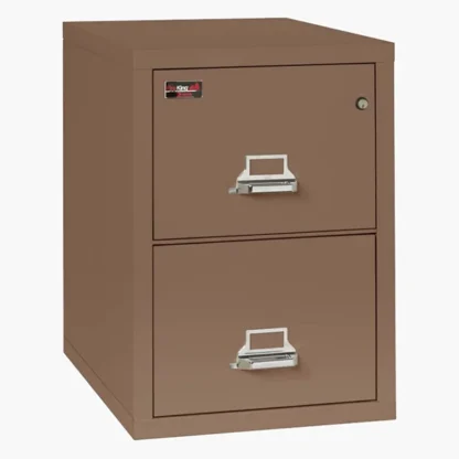 FireKing 2-2130-2 Two-Hour Vertical Fire File Cabinet in Tan Color with UL High-Security Key Lock