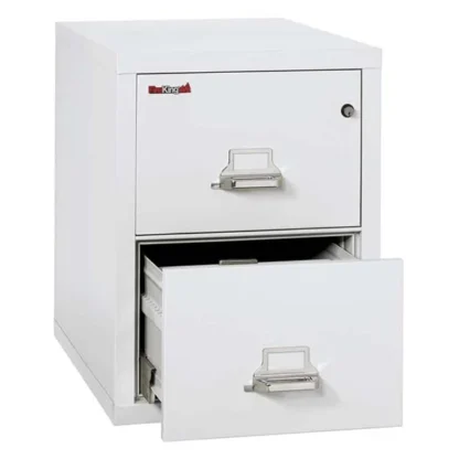 FireKing 2-2131-C Fire File Cabinet in Arctic White with UL High-Security Key Lock