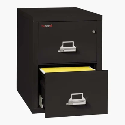 FireKing 2-2131-C Fire File Cabinet in Black with UL High-Security Key Lock