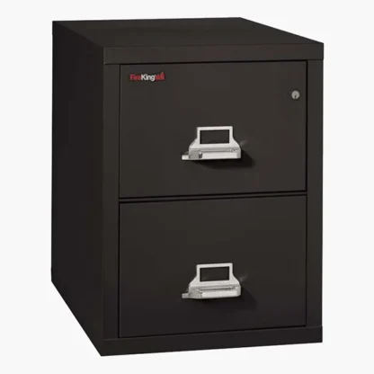 FireKing 2-2131-C Fire File Cabinet in Black with UL High-Security Key Lock