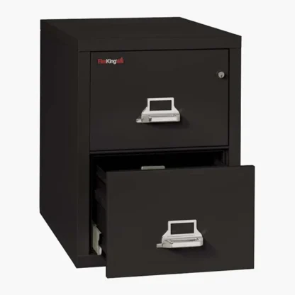 FireKing 2-2131-C Fire File Cabinet in Black with UL High-Security Key Lock