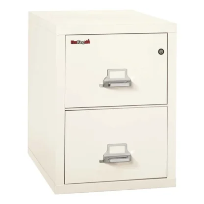 FireKing 2-2131-C Fire File Cabinet in Ivory White with UL High-Security Key Lock