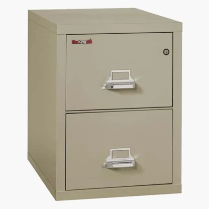 FireKing 2-2131-C Fire File Cabinet in Pewter with UL High-Security Key Lock