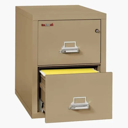 FireKing 2-2131-C Fire File Cabinet in Sand with UL High-Security Key Lock