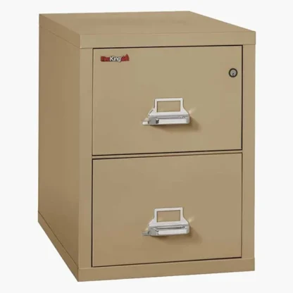 FireKing 2-2131-C Fire File Cabinet in Sand with UL High-Security Key Lock