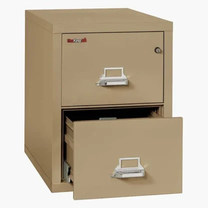 FireKing 2-2131-C Fire File Cabinet in Sand with UL High-Security Key Lock