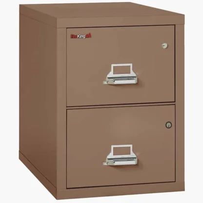 FireKing 2-2131-CSF Safe in a File Cabinet in Tan Color with UL High-Security Key Lock