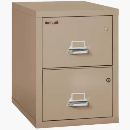 FireKing 2-2131-CSF Safe in a File Cabinet in Taupe Color with UL High-Security Key Lock