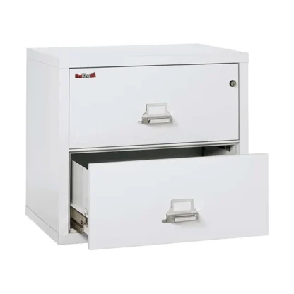 FireKing 2-3122-C Lateral Fire File Cabinet in Arctic White with UL High-Security Key Lock