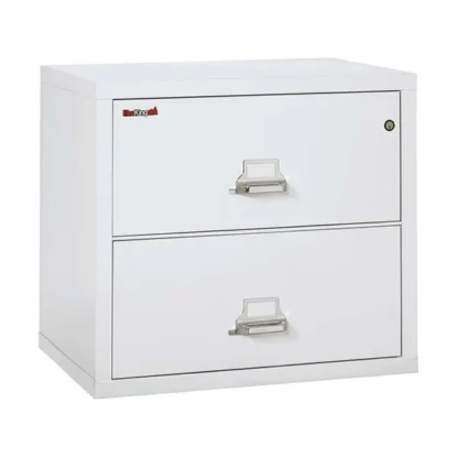 FireKing 2-3122-C Lateral Fire File Cabinet in Arctic White with UL High-Security Key Lock