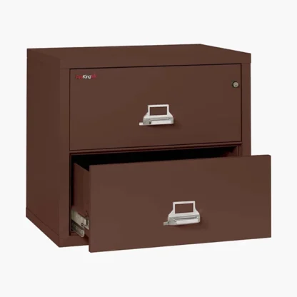 FireKing 2-3122-C Lateral Fire File Cabinet in Brown with UL High-Security Key Lock