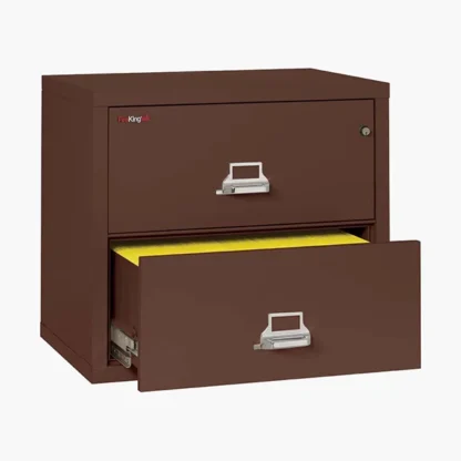 FireKing 2-3122-C Lateral Fire File Cabinet in Brown with UL High-Security Key Lock