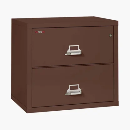 FireKing 2-3122-C Lateral Fire File Cabinet in Brown with UL High-Security Key Lock