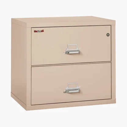 FireKing 2-3122-C Lateral Fire File Cabinet in Champagne with UL High-Security Key Lock